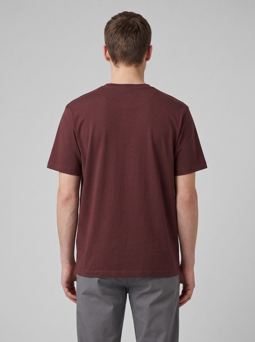 Regular Basic T-Shirt - Rum Raisin - back