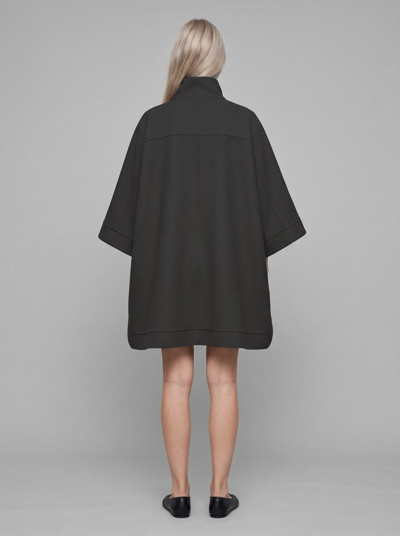 ASTURIA CAPE WOMAN - CHARCOAL KHAKI - back