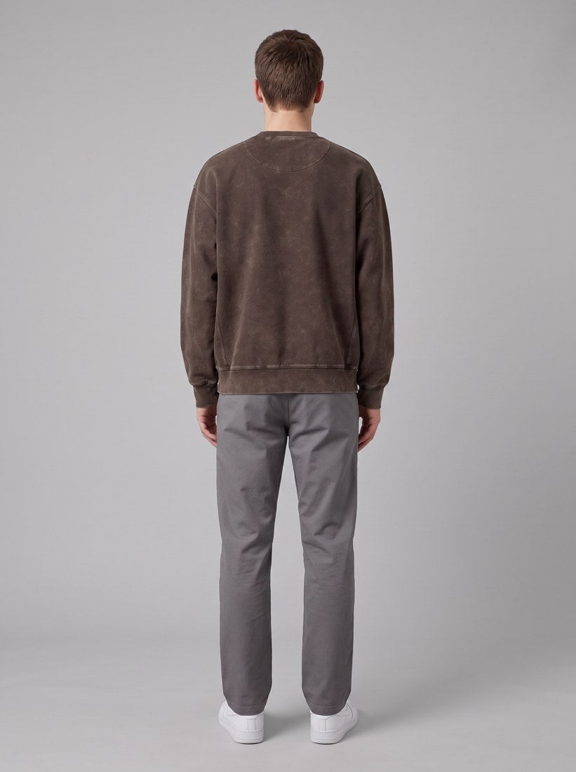 Lambert Sweatshirt - Tobacco, Moon wash - back