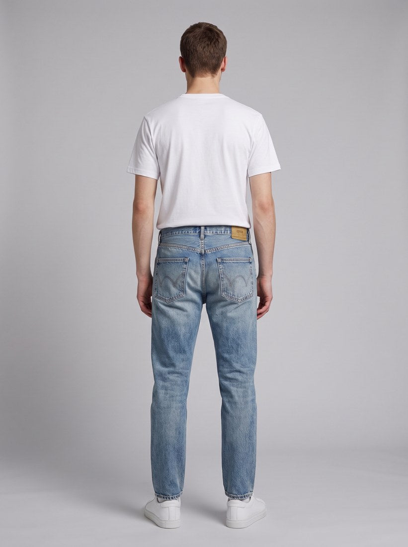 Regular Tapered Jeans - Blue - light used - back