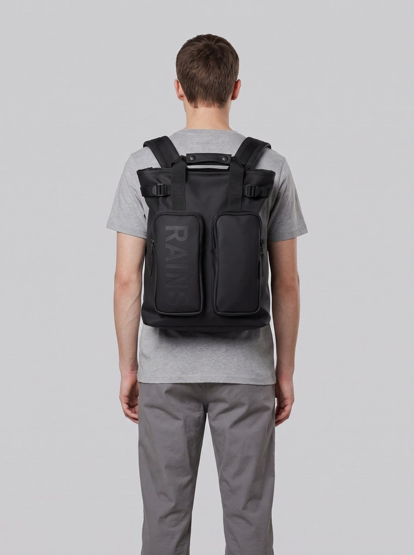 Texel Tote Backpack - Black - back