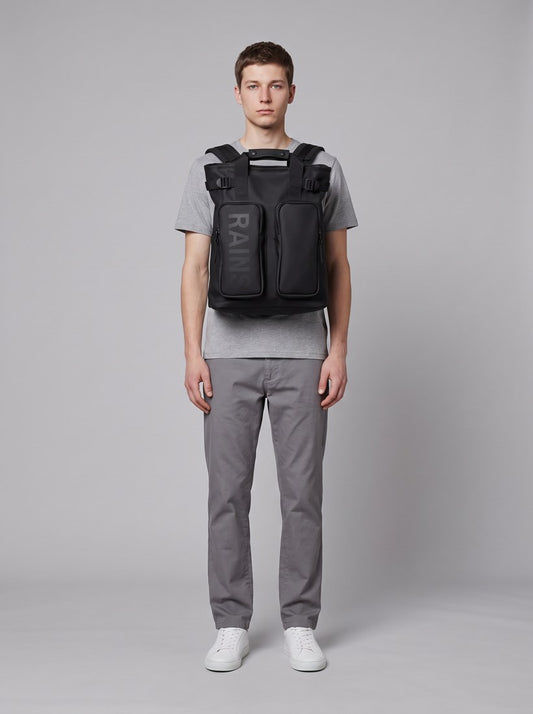 Texel Tote Backpack - Black - front