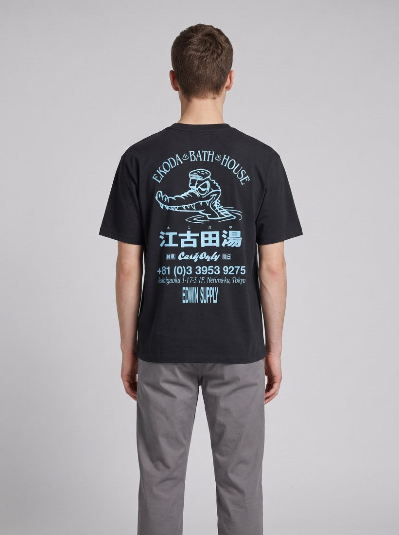 Ekoda Bath House T-Shirt - Black - back