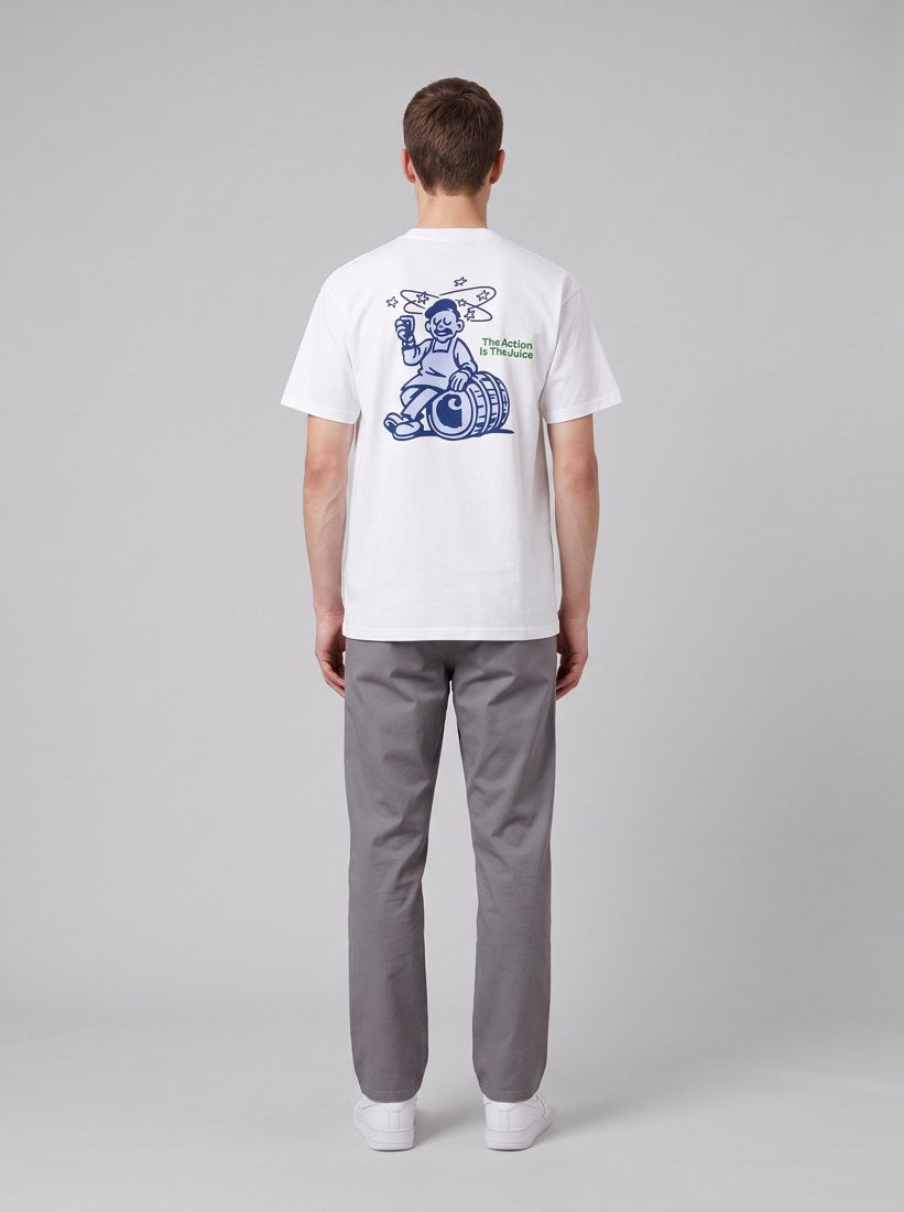 S/S Grape Picker T-Shirt - White - back
