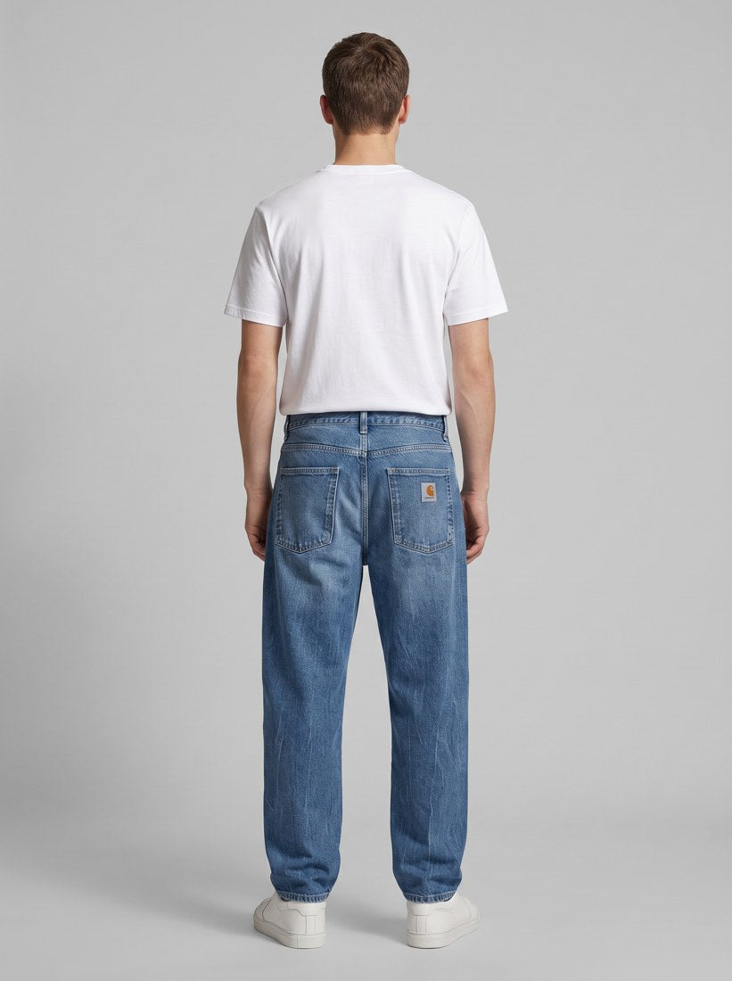 Newel Pant - Blue, Marble used wash - back