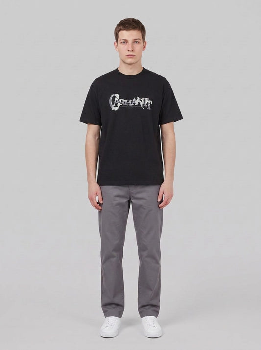 S/S Chinsel Script T-Shirt - T-Shirt e Polo - Carhartt WIP - Black - front