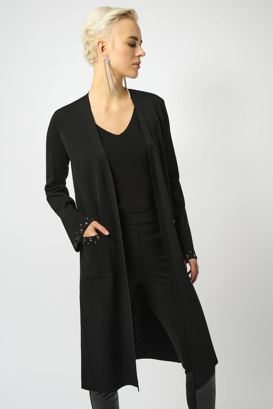 253990 Soprabito maglione in maglia aperto sul davanti