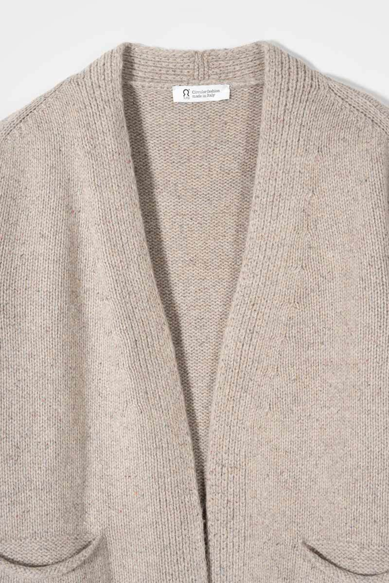 DENISE Cardigan Donna Cashmere Rigenerato