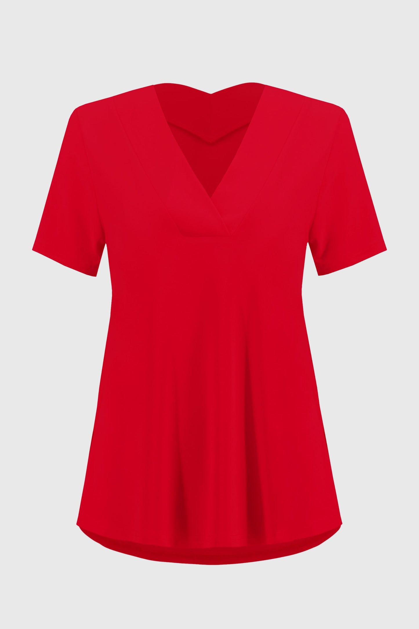 251125 Top svasato in maglia effetto seta