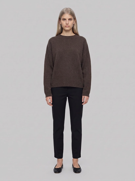 Marilena Maglione Oversize - Marrone Corteccia - front
