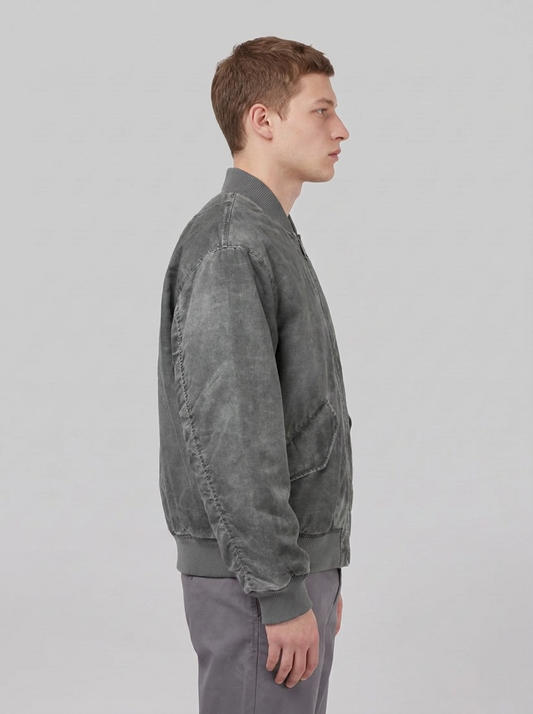 Orman Bomber - Raven, Heavy enzyme wash - side