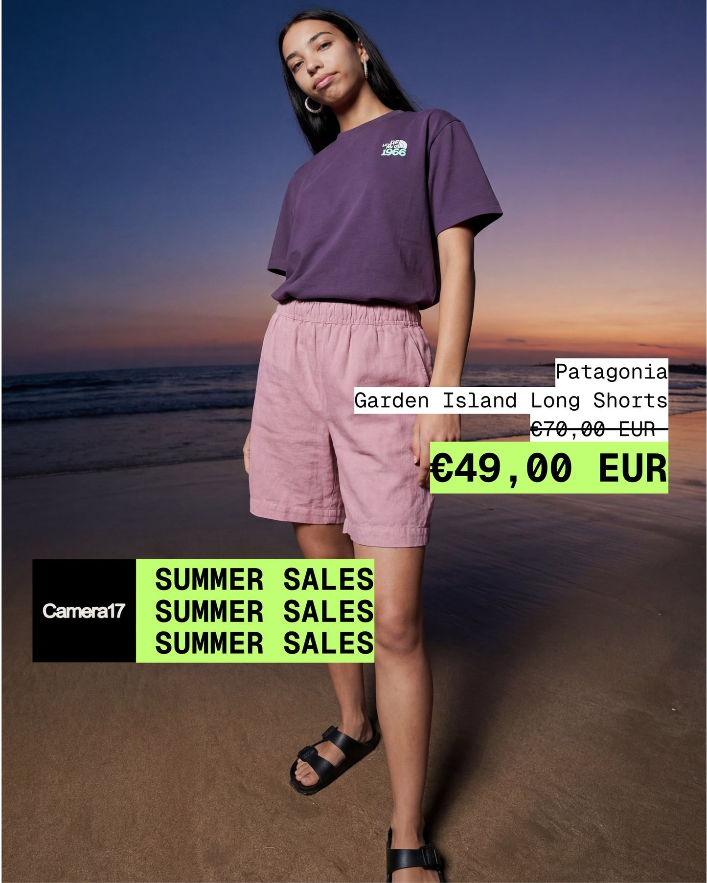 Tramonto, shorts e sandali
