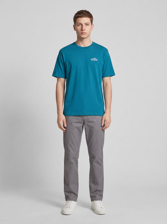 M's Fitz Roy Foothills T-Shirt - GLCB - Glacial Blue - front