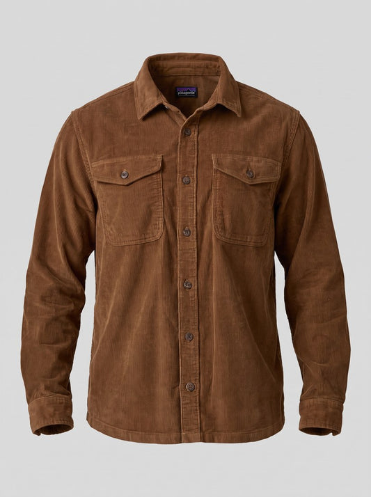 M's Corduroy Shirt - DRBN - Deer Brown - packshot