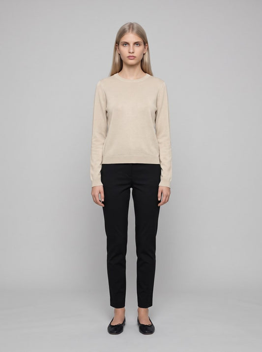 Maglione Ares - BONE-MELANGE - front