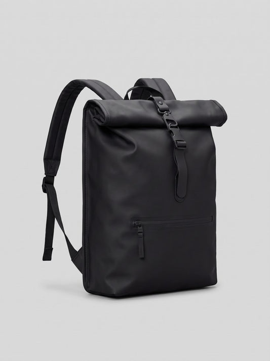 Rolltop Rucksack - Black - packshot