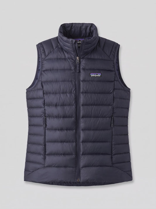 W's Down Sweater Vest - SMBD - Smolder Blue - packshot