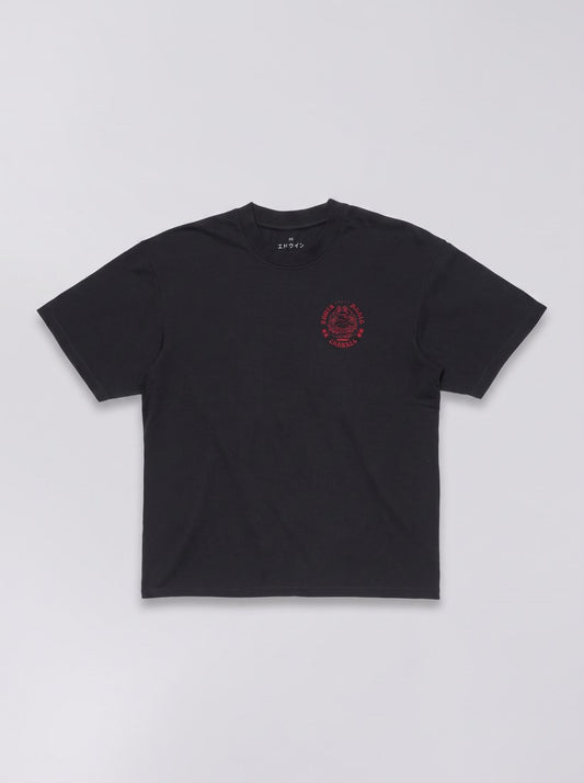 Edwin Music Channel T-Shirt - Black / Red - packshot