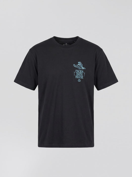 Ekoda Bath House T-Shirt - Black - packshot