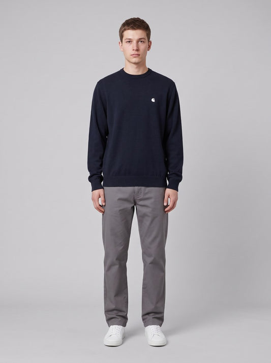 Madison Sweater - Dark Navy / Wax - front
