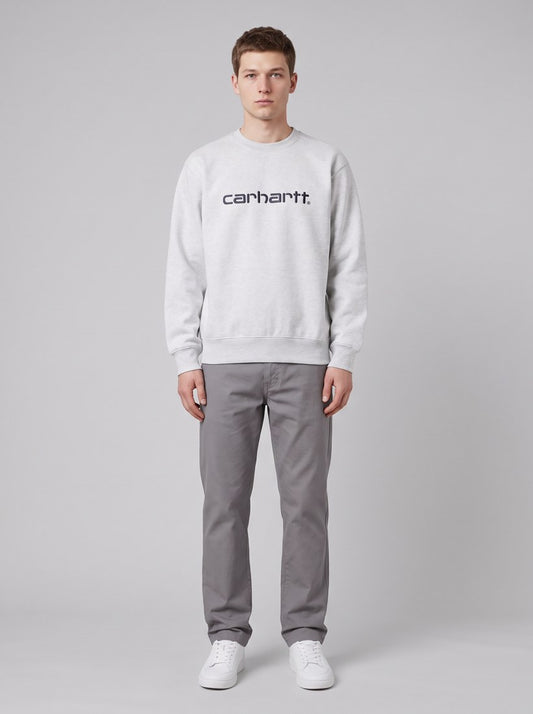 Carhartt Sweatshirt - Ash Heather / Graphite - front