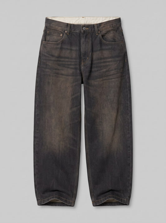 Brandon Pant - Black, Tobacco used wash - packshot