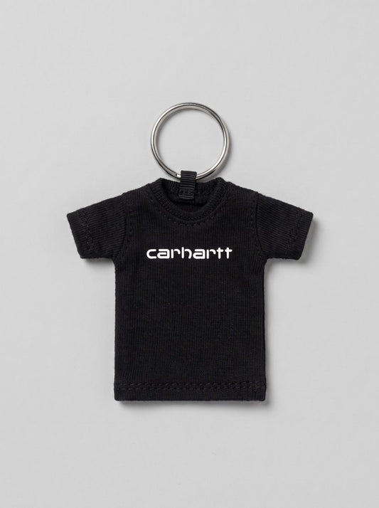 Mini Script T-Shirt Keychain - Black - packshot