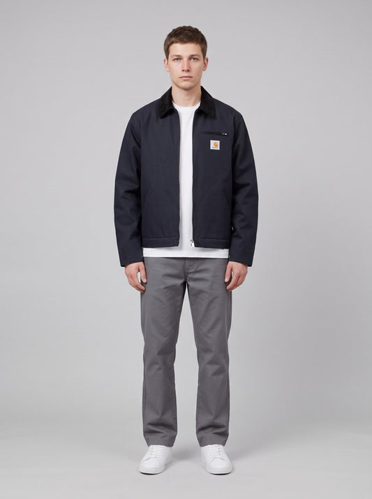 Detroit Jacket (Winter) - Dark Navy / Black, Rigid - front