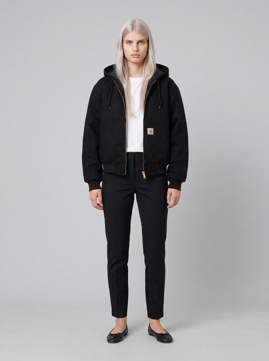 Women's OG Active Jacket (Winter) - Black, Rinsed - front