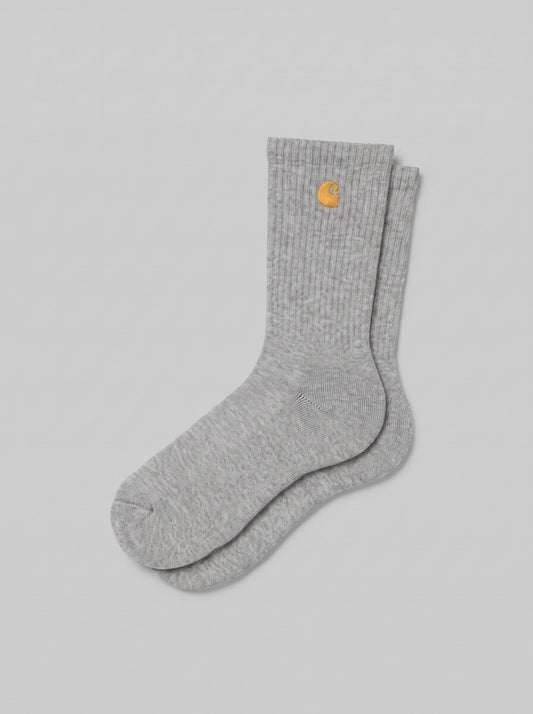 Chase Socks - Grey Heather / Gold - packshot