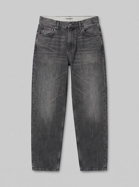 Newel Pant - Black, Marble used wash - packshot