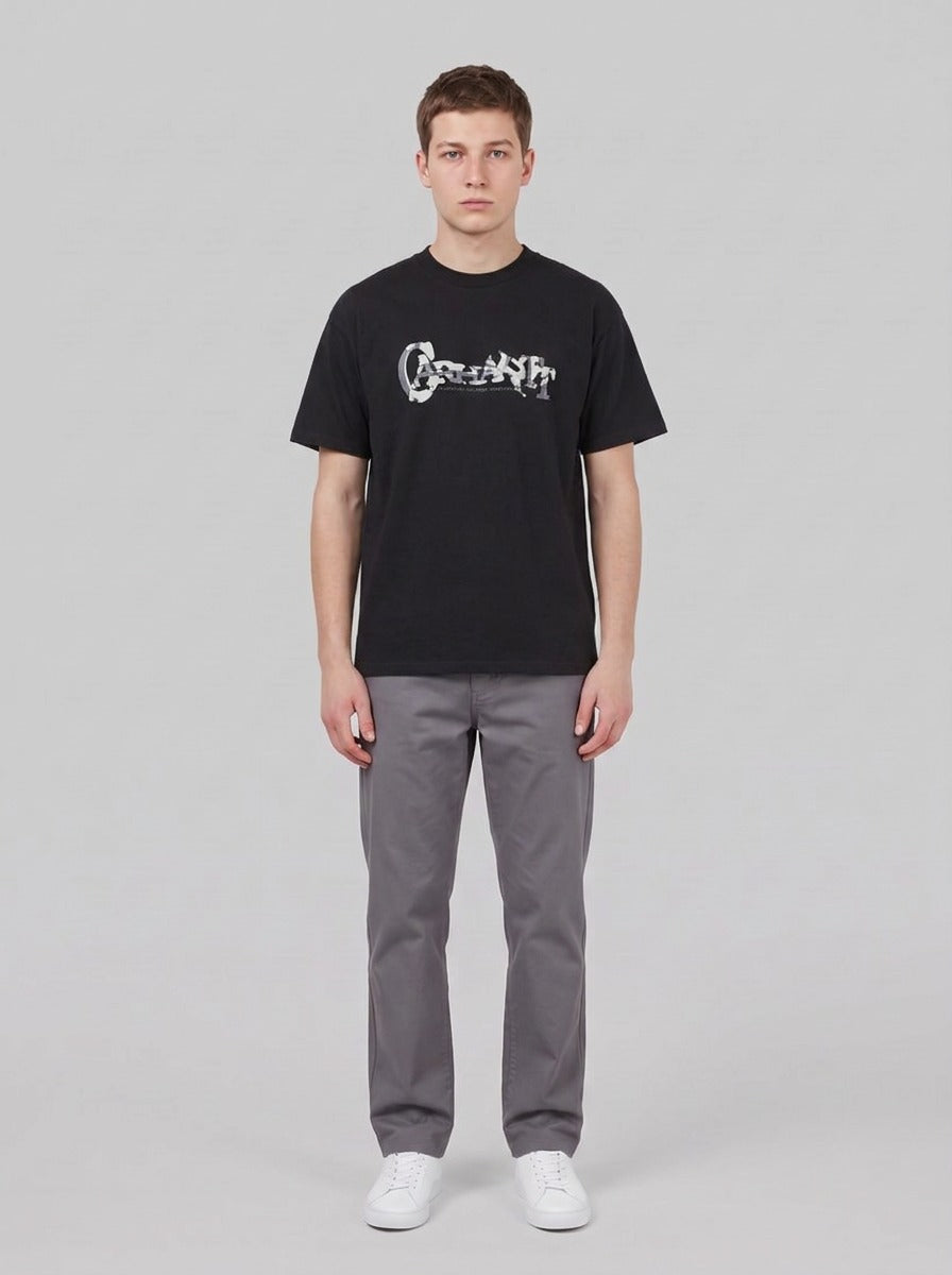 S/S Chinsel Script T-Shirt - T-Shirt e Polo - Carhartt WIP - Black - front