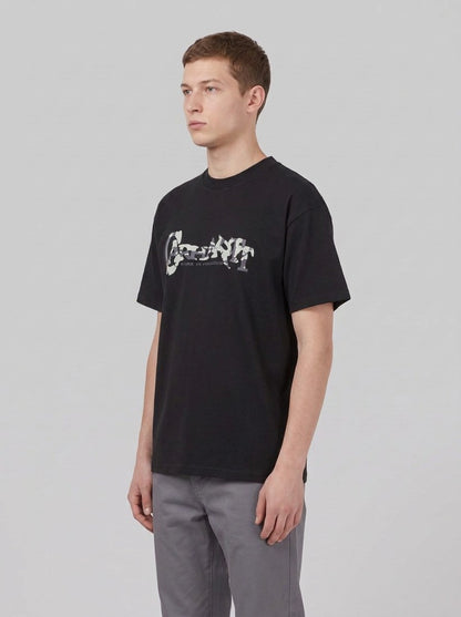 S/S Chinsel Script T-Shirt - T-Shirt e Polo - Carhartt WIP - Black - side