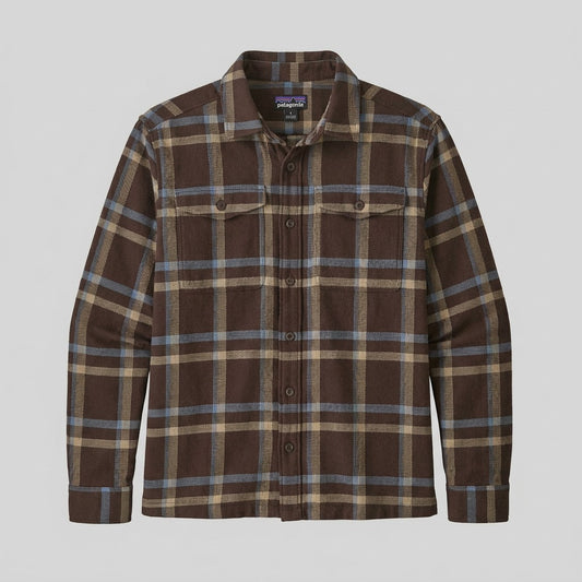 M's Fjord Flannel Shirt fw26 - Camicie - Patagonia - CGDE - Crossing: Den Brown - packshot
