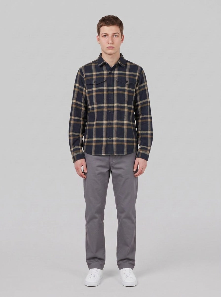 M's Fjord Flannel Shirt fw26 - Camicie - Patagonia - CGNE - Crossing: New Navy - front