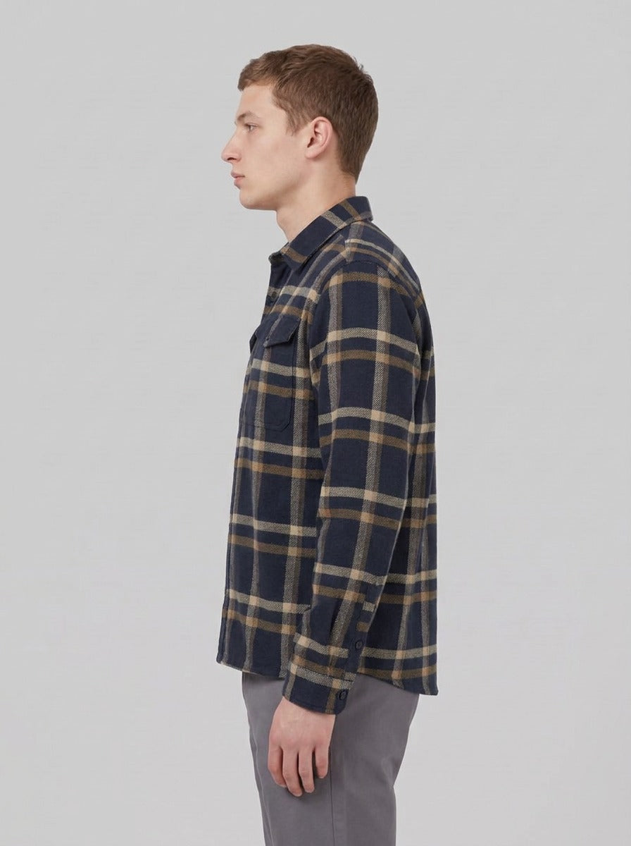 M's Fjord Flannel Shirt fw26 - Camicie - Patagonia - CGNE - Crossing: New Navy - side