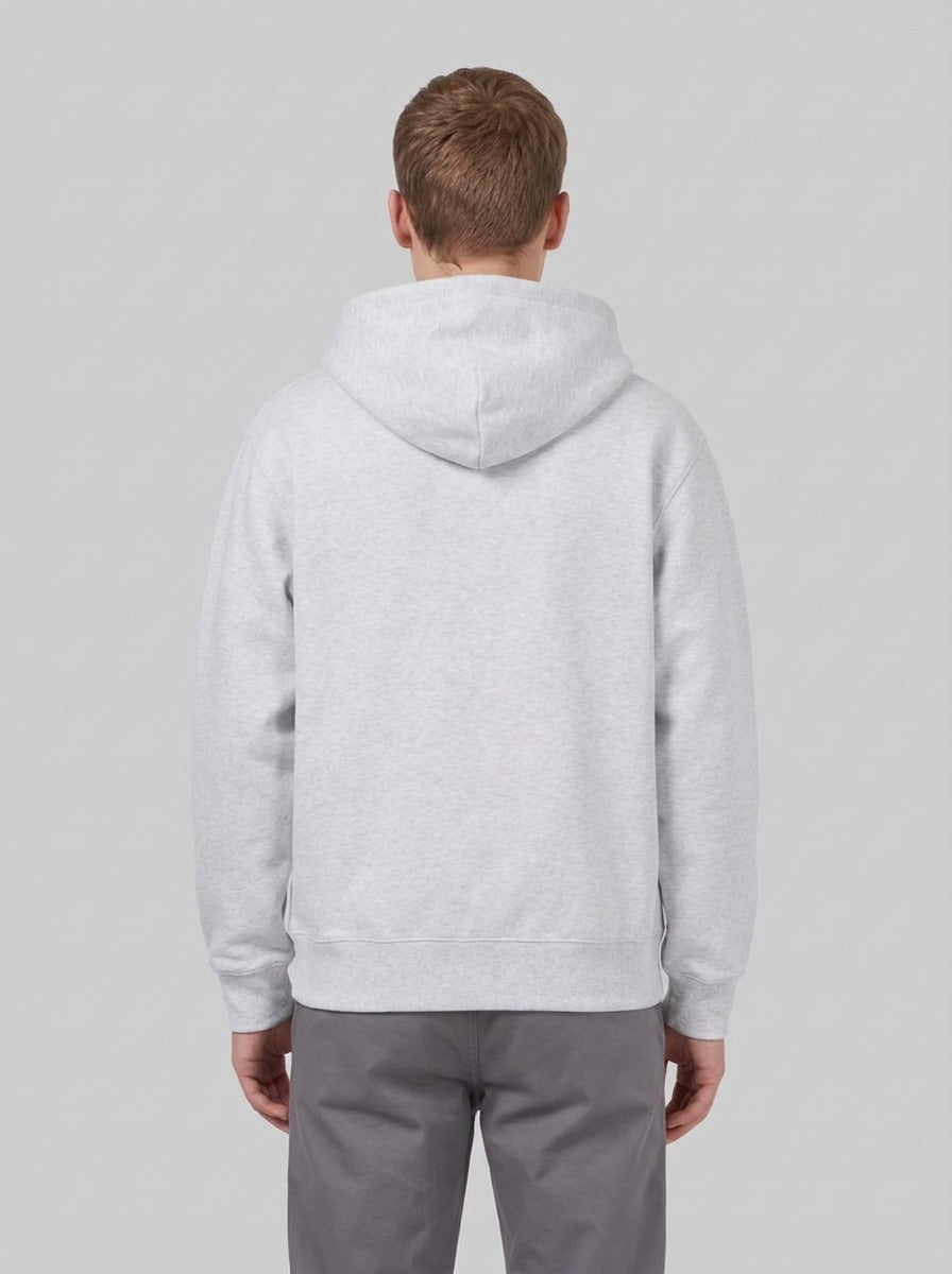 Hooded Mack Sweat Jacket - Felpe - Carhartt WIP - Ash Heather / Black - back