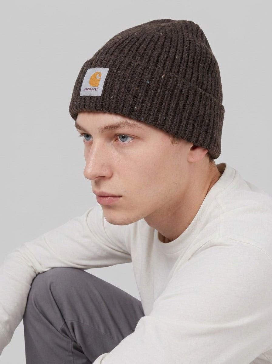 Anglistic Beanie fw26 - Cappelli - Carhartt WIP - Speckled Tobacco - side