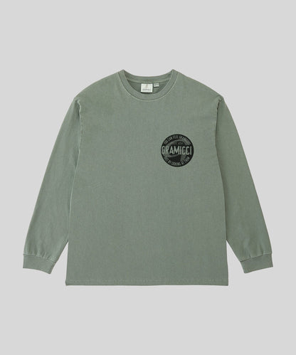 Gramicci Pigment Dyed Icon Long Sleeve Tee - T-Shirt e Polo - Gramicci - SAGE PIGMENT - packshot