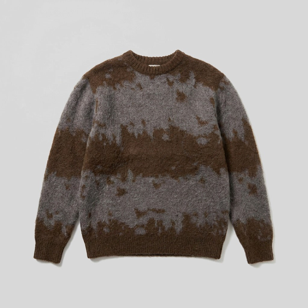 Gramicci Mohair Splatter Sweater - Maglieria - Gramicci - SLATE SPLATTER - packshot