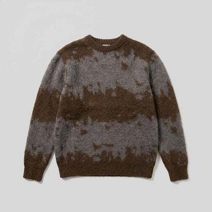 Gramicci Mohair Splatter Sweater - Maglieria - Gramicci - SLATE SPLATTER - packshot