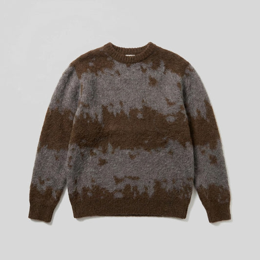 Gramicci Mohair Splatter Sweater - Maglieria - Gramicci - SLATE SPLATTER - packshot