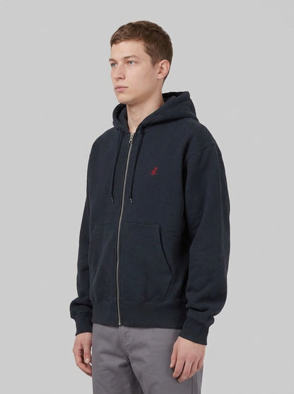 Gramicci One Point Zip Hooded Sweatshirt - Felpe - Gramicci - Vintage Black - side