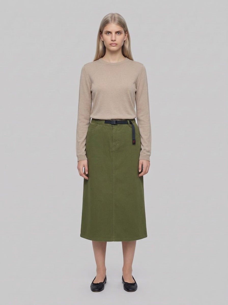 Gramicci 5-Pocket Skirt - Gonne - Gramicci - Olive - front