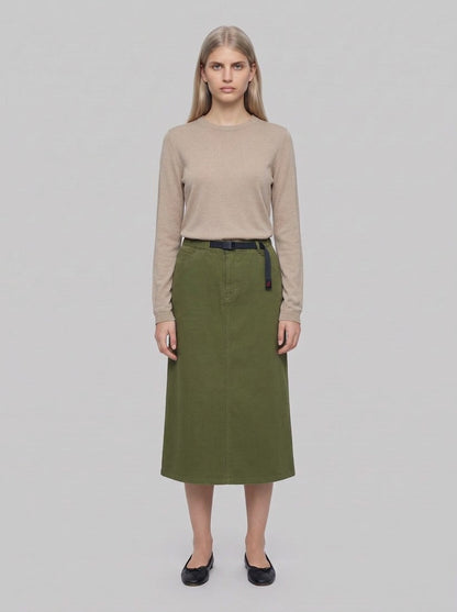 Gramicci 5-Pocket Skirt - Gonne - Gramicci - Olive - front