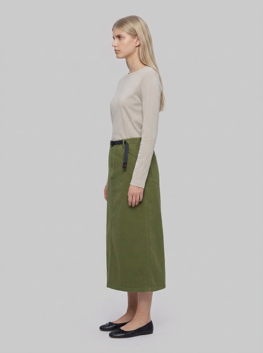Gramicci 5-Pocket Skirt - Gonne - Gramicci - Olive - side