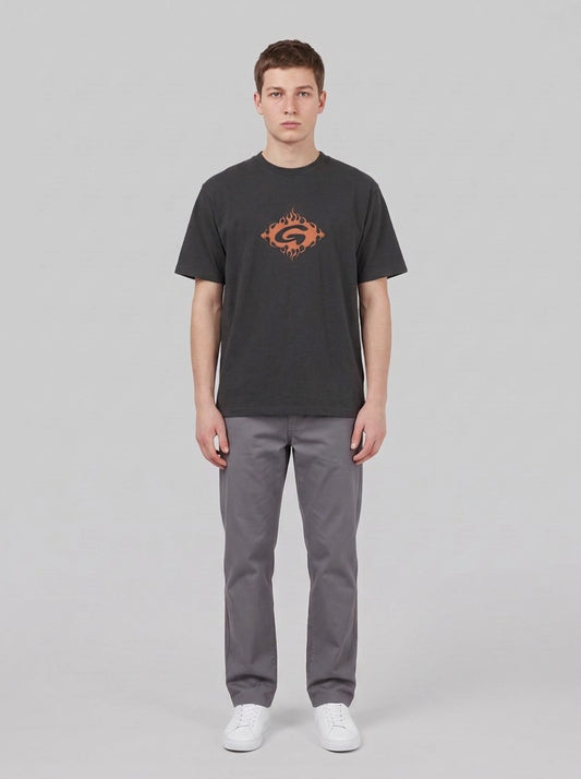 Gramicci Flames Tee - T-Shirt e Polo - Gramicci - Vintage Black - front