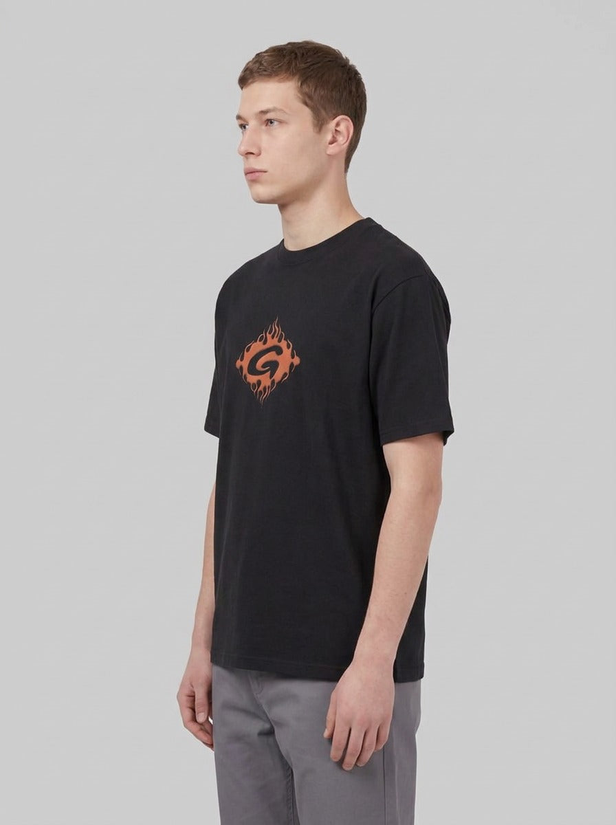 Gramicci Flames Tee - T-Shirt e Polo - Gramicci - Vintage Black - side
