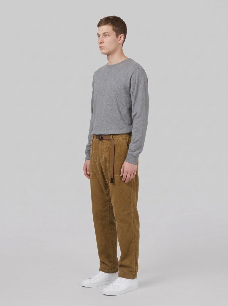 Gramicci Cord Loose Tapered Ridge Pants - Pantaloni - Gramicci - Tan - side