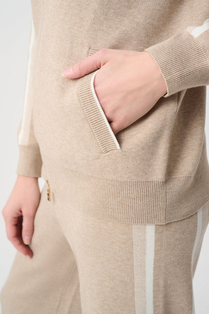 264616 Giacca bomber con maniche a righe